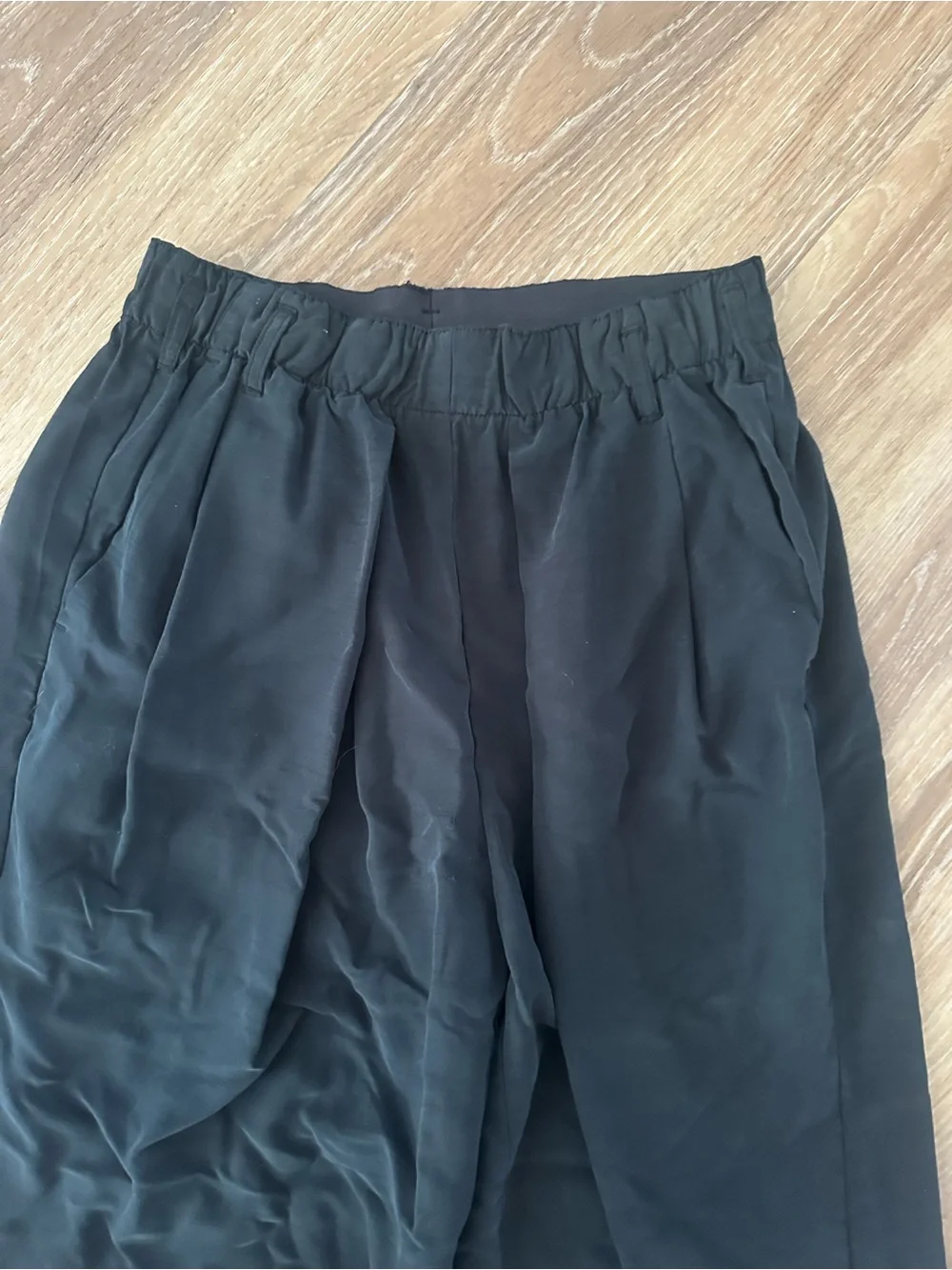 Free People Black Wide-Leg trouser - Elastic Waist